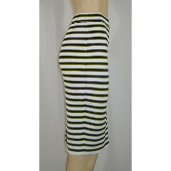 A.L.C. NWT Pencil Skirt Marilyn Stripe Knee Length Yellow Black ALC Small - Picture 5 of 7